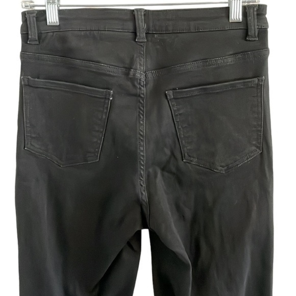 Universal Standard High Rise Flare Sava Jeans Women’s Size 6 Tall Stretch Black - Picture 6 of 10